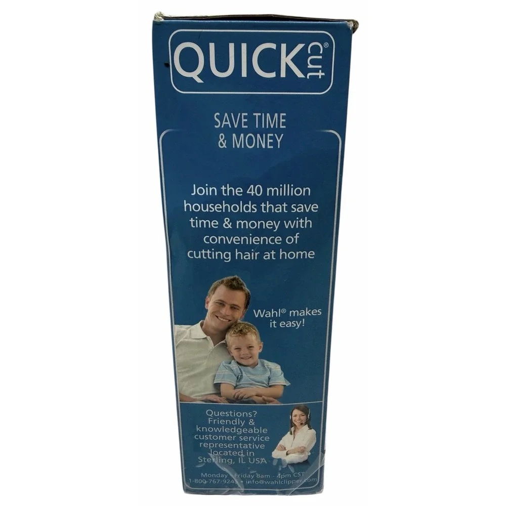 Wahl Quick Cut Kit 10 Piece‎ Haircutting Cut Hair Clippers 9314-1501 - No Comb
